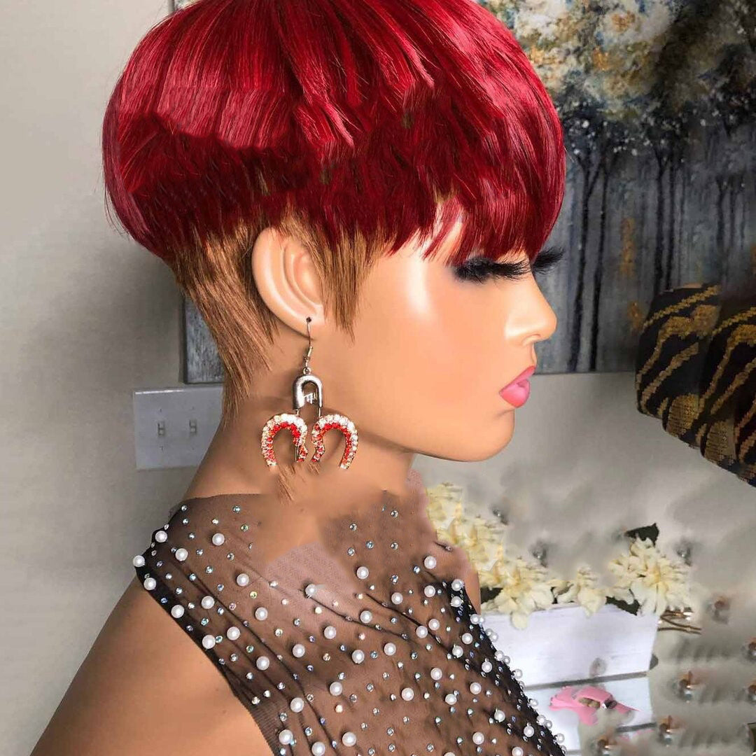 Wig Female Wig Short Straight Hair Short Hair Straight Hair Bob Wig - Wigs World | Premium Wigs for Every Style
