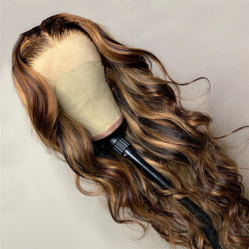 Women's Fashion Foreign Trade Wigs, Long Curly Hair, Chemical Fiber Wigs, Rose Net - Wigs World | Premium Wigs for Every Style