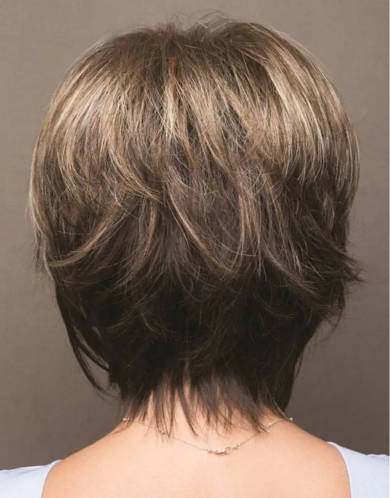 Mixed Blonde Brown Short Wigs Natural Hair Wigs Heat Resistant Hair Wig - Wigs World | Premium Wigs for Every Style