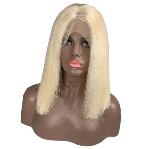 613 Blonde Bob Wig Short Straight Human Hair Wigs For Women - Wigs World | Premium Wigs for Every Style