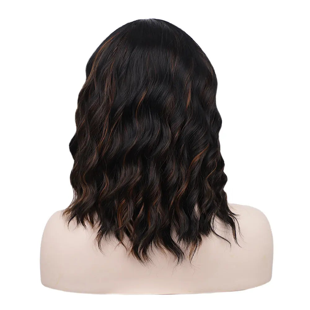 Front Lace Wig Curly Hair Short Curly Hair Fake 