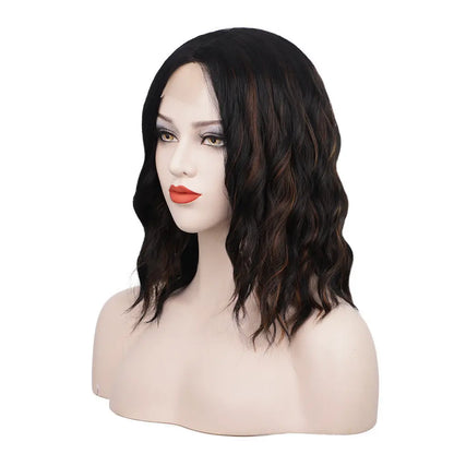 Front Lace Wig Curly Hair Short Curly Hair Fake 