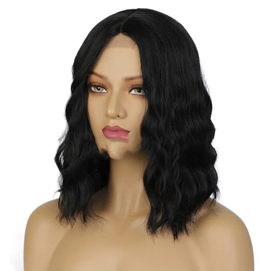 Front Lace Wig Curly Hair Short Curly Hair Fake 