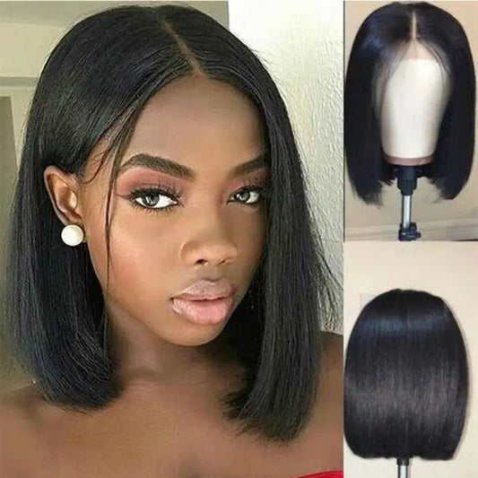 Wig Women Short Human Hair Wigs Bob Brazilian Black Women Remy - Wigs World | Premium Wigs for Every Style
