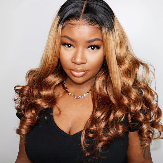 Ombre Lace Front Human Hair Wigs Remy Colorful - Wigs World | Premium Wigs for Every Style